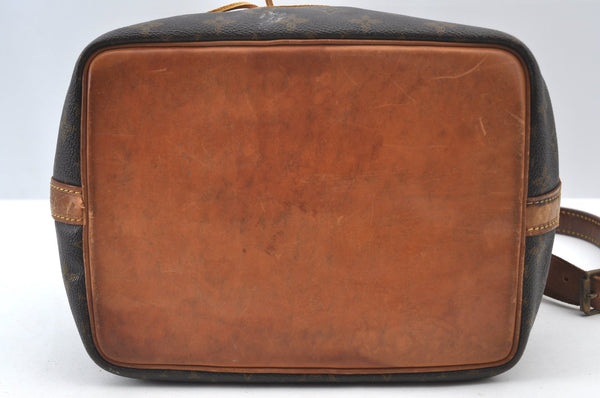 Authentic Louis Vuitton Monogram Petit Noe M42226 Shoulder Drawstring Bag K7792