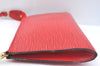 Authentic Louis Vuitton Epi Pochette Accessoires Pouch M5298M Red LV Junk K7804