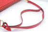 Authentic Louis Vuitton Epi Pochette Accessoires Pouch M5298M Red LV Junk K7804