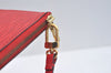 Authentic Louis Vuitton Epi Pochette Accessoires Pouch M5298M Red LV Junk K7804