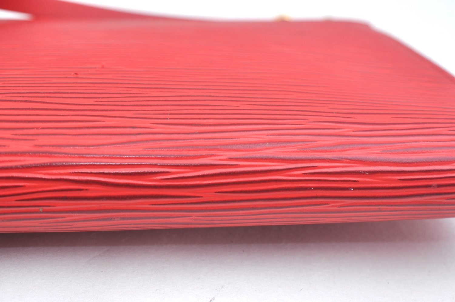 Authentic Louis Vuitton Epi Pochette Accessoires Pouch M5298M Red LV Junk K7804