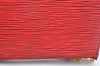 Authentic Louis Vuitton Epi Pochette Accessoires Pouch M5298M Red LV Junk K7804