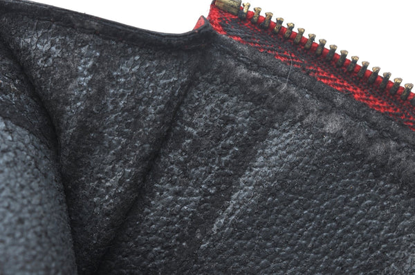 Authentic Louis Vuitton Epi Pochette Accessoires Pouch M5298M Red LV Junk K7804