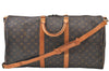 Authentic Louis Vuitton Monogram Keepall Bandouliere 55 M41414 Boston Bag K7805