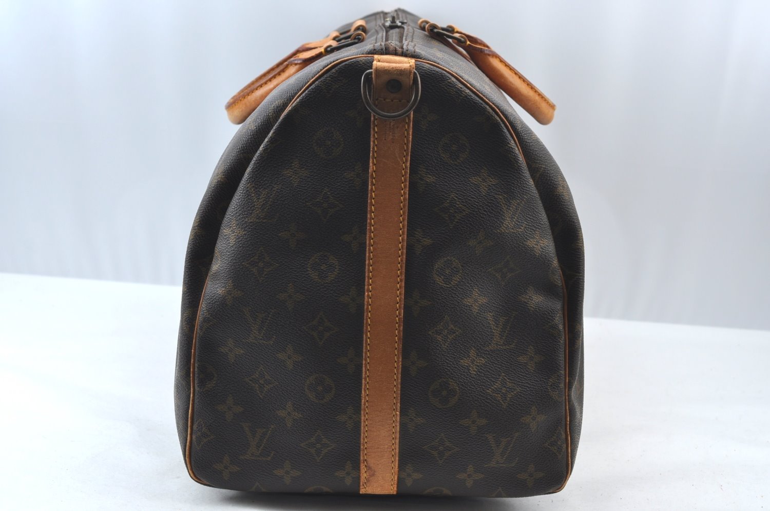 Authentic Louis Vuitton Monogram Keepall Bandouliere 55 M41414 Boston Bag K7805