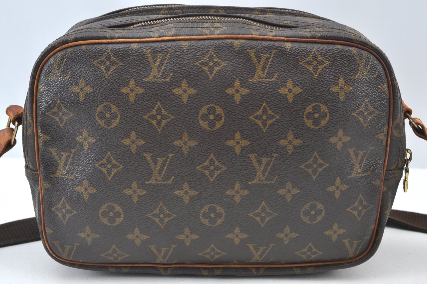 Auth Louis Vuitton Monogram Reporter PM Shoulder Cross Bag M45254 LV Junk K7809