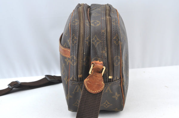 Auth Louis Vuitton Monogram Reporter PM Shoulder Cross Bag M45254 LV Junk K7809