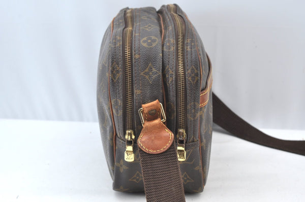Auth Louis Vuitton Monogram Reporter PM Shoulder Cross Bag M45254 LV Junk K7809