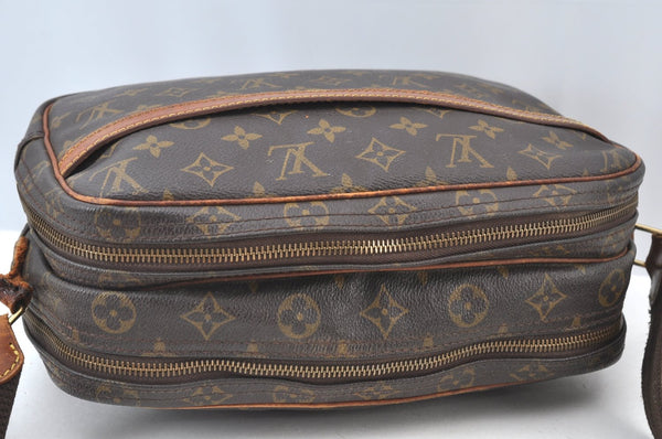 Auth Louis Vuitton Monogram Reporter PM Shoulder Cross Bag M45254 LV Junk K7809
