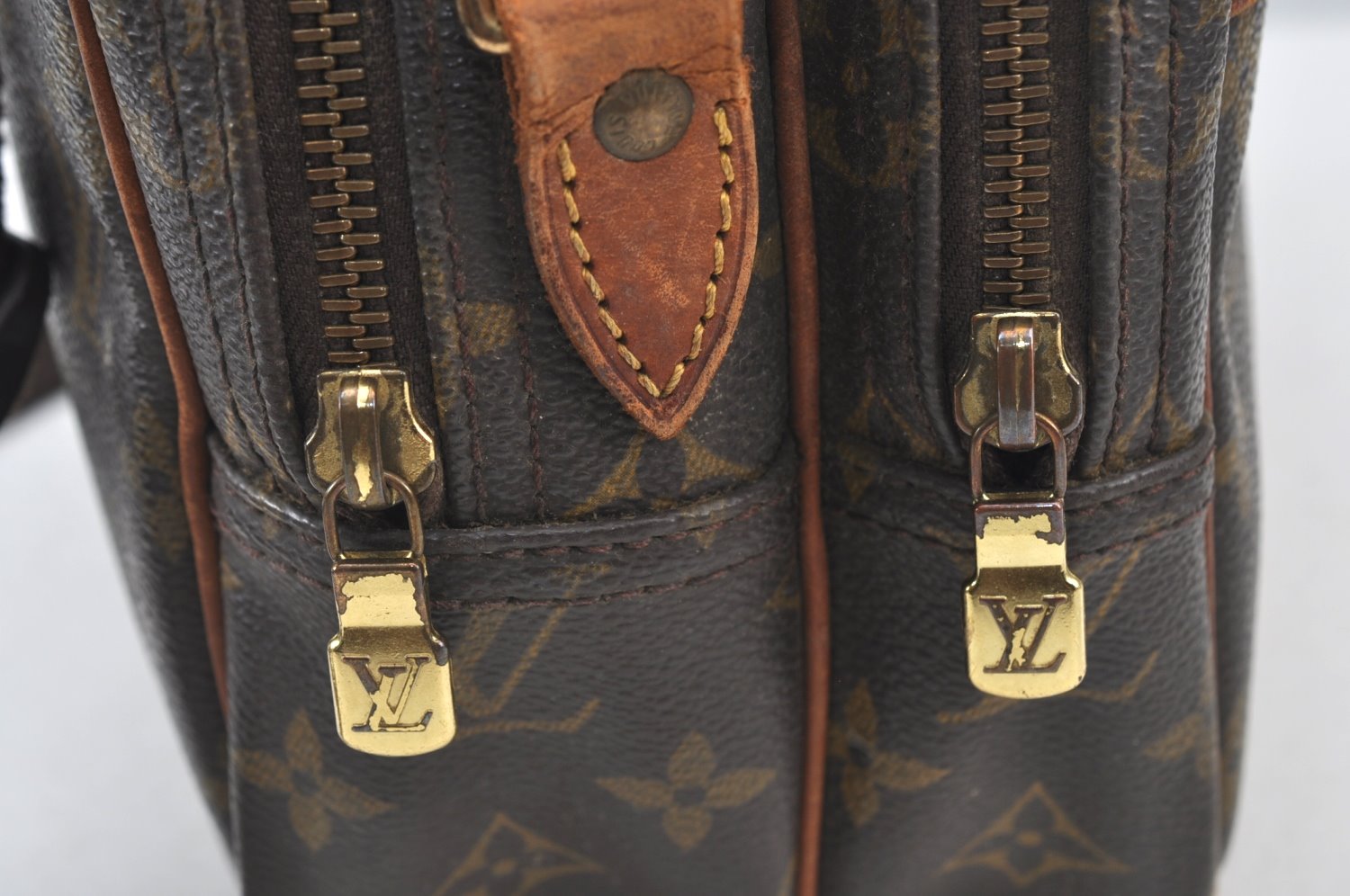 Auth Louis Vuitton Monogram Reporter PM Shoulder Cross Bag M45254 LV Junk K7809