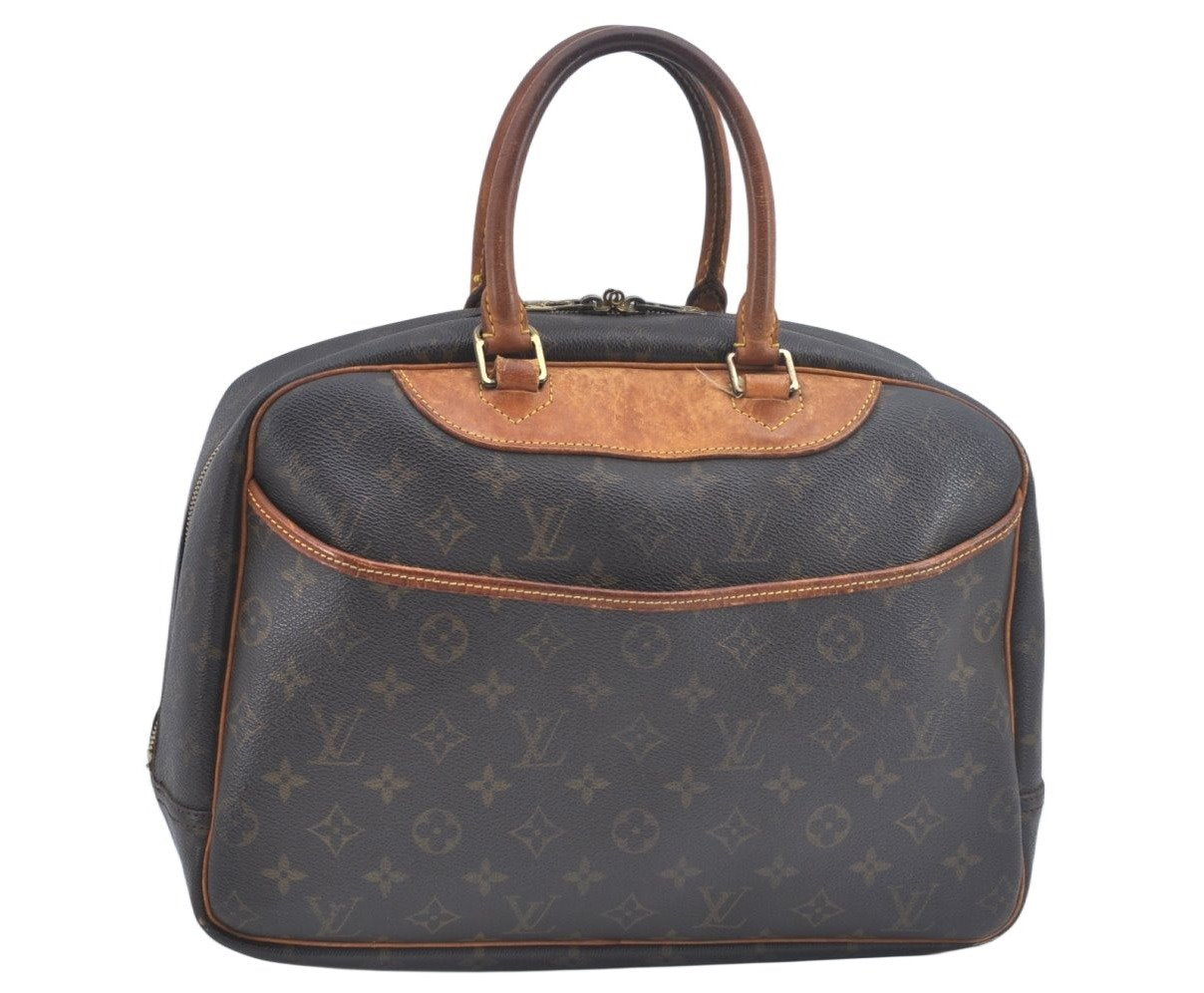 Authentic Louis Vuitton Monogram Deauville Hand Bag M47270 LV K7811