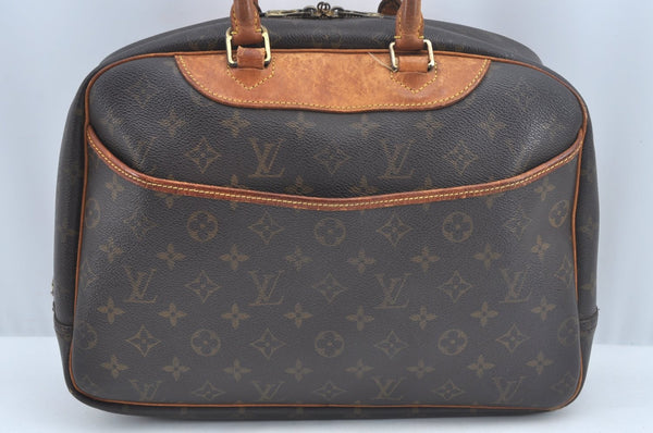 Authentic Louis Vuitton Monogram Deauville Hand Bag M47270 LV K7811