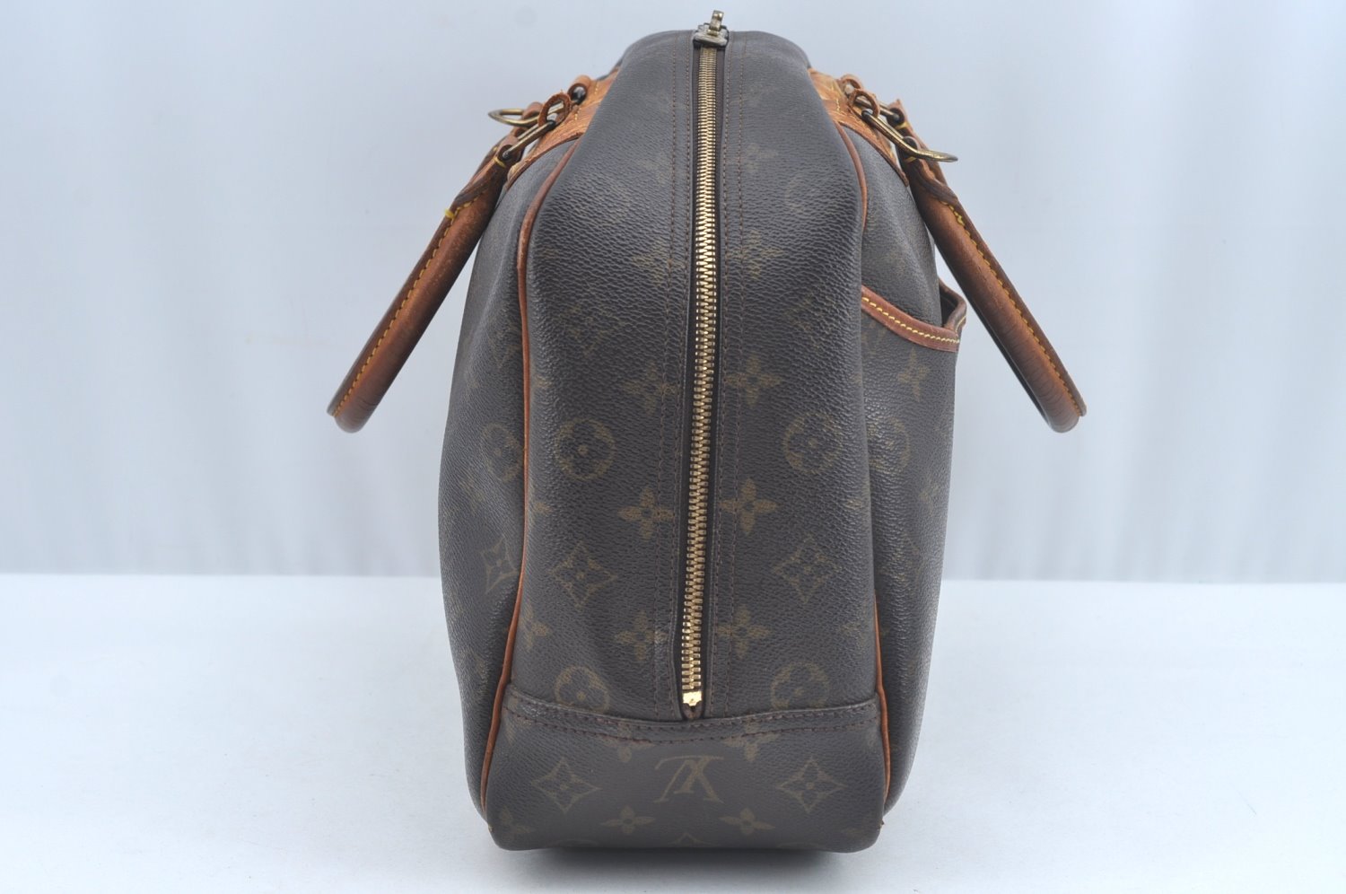 Authentic Louis Vuitton Monogram Deauville Hand Bag M47270 LV K7811