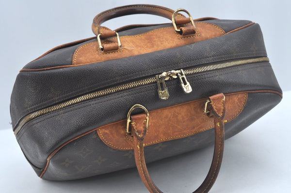 Authentic Louis Vuitton Monogram Deauville Hand Bag M47270 LV K7811