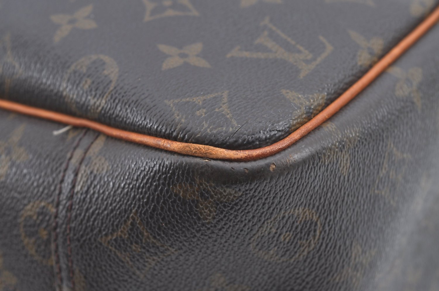 Authentic Louis Vuitton Monogram Deauville Hand Bag M47270 LV K7811