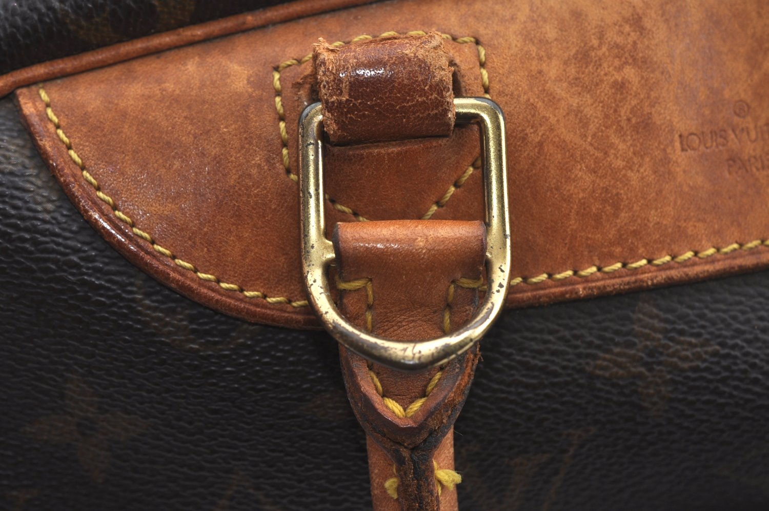 Authentic Louis Vuitton Monogram Deauville Hand Bag M47270 LV K7811