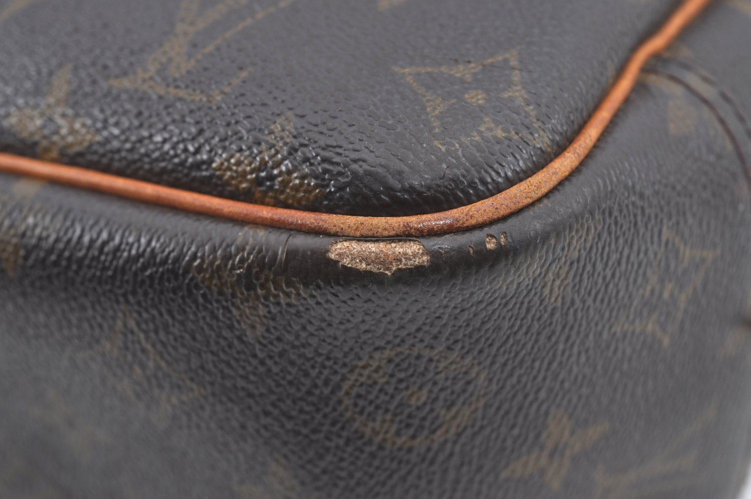 Authentic Louis Vuitton Monogram Deauville Hand Bag M47270 LV K7811