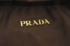 Authentic PRADA Nylon Tessuto Leather Shoulder Tote Bag Khaki Green K7839