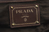 Authentic PRADA Nylon Tessuto Leather Shoulder Tote Bag Khaki Green K7839