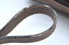 Authentic GUCCI Web Sherry Line Shoulder Bag GG PVC Leather Brown Junk K7840