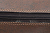 Authentic GUCCI Web Sherry Line Shoulder Bag GG PVC Leather Brown Junk K7840
