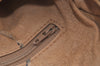 Authentic GUCCI Web Sherry Line Shoulder Bag GG PVC Leather Brown Junk K7840
