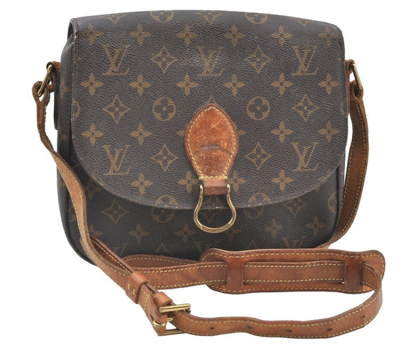 Authentic Louis Vuitton Monogram Saint Cloud GM M51242 Shoulder Cross Bag K7842