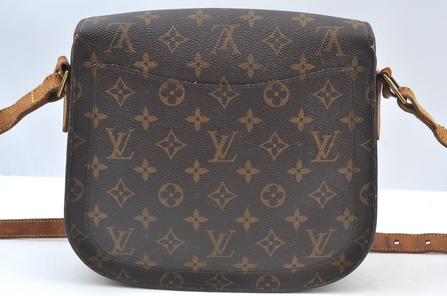 Authentic Louis Vuitton Monogram Saint Cloud GM M51242 Shoulder Cross Bag K7842