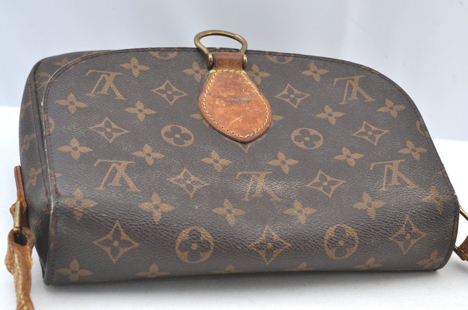 Authentic Louis Vuitton Monogram Saint Cloud GM M51242 Shoulder Cross Bag K7842