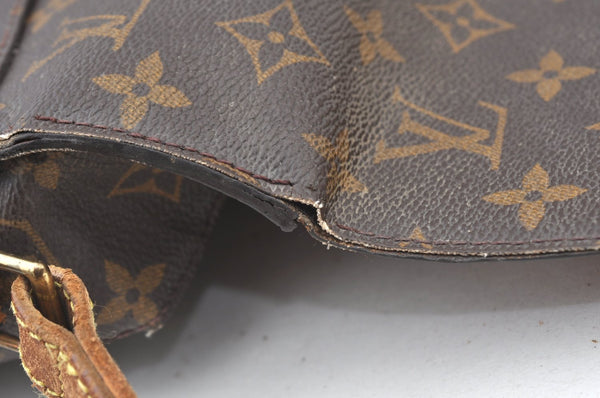 Authentic Louis Vuitton Monogram Saint Cloud GM M51242 Shoulder Cross Bag K7842