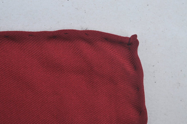 Authentic HERMES Carre 90 Scarf "SELLES A HOUSSE" Silk Bordeaux Red K7845