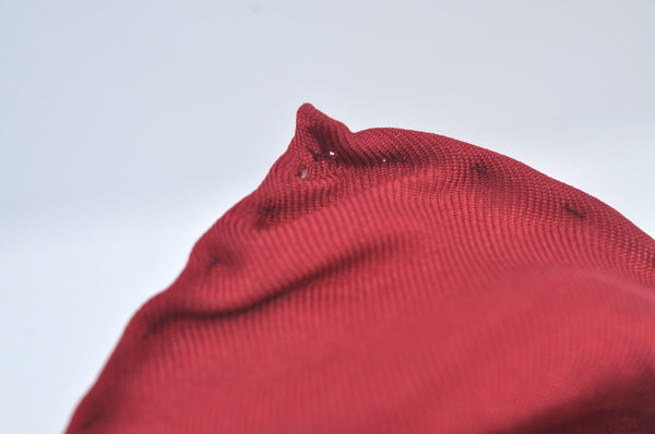 Authentic HERMES Carre 90 Scarf "SELLES A HOUSSE" Silk Bordeaux Red K7845