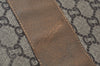 Authentic GUCCI Web Sherry Line GG Plus Tote Bag GG PVC Leather Brown K7850