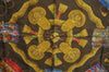 Authentic HERMES Carre 90 Scarf "LES TAMBOURS" Silk Brown K7851