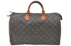 Authentic Louis Vuitton Monogram Speedy 35 Hand Boston Bag M41524 LV K7856