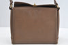 Authentic GUCCI Vintage Shoulder Hand Bag Purse Leather Brown K7878