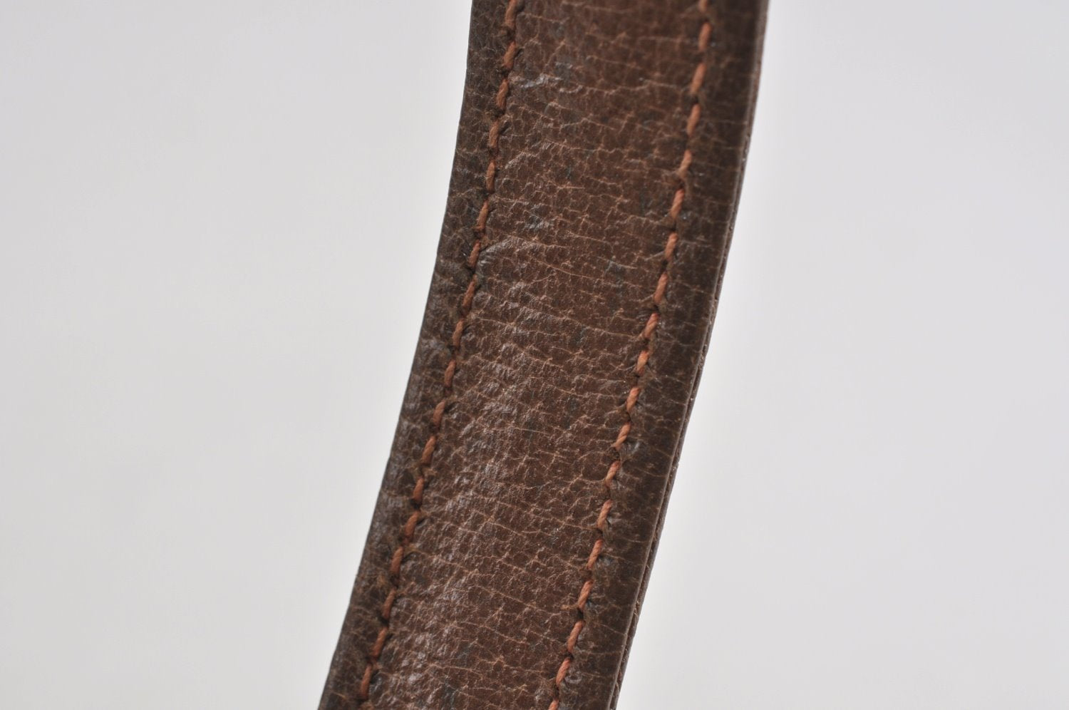 Authentic GUCCI Vintage Shoulder Hand Bag Purse Leather Brown K7878