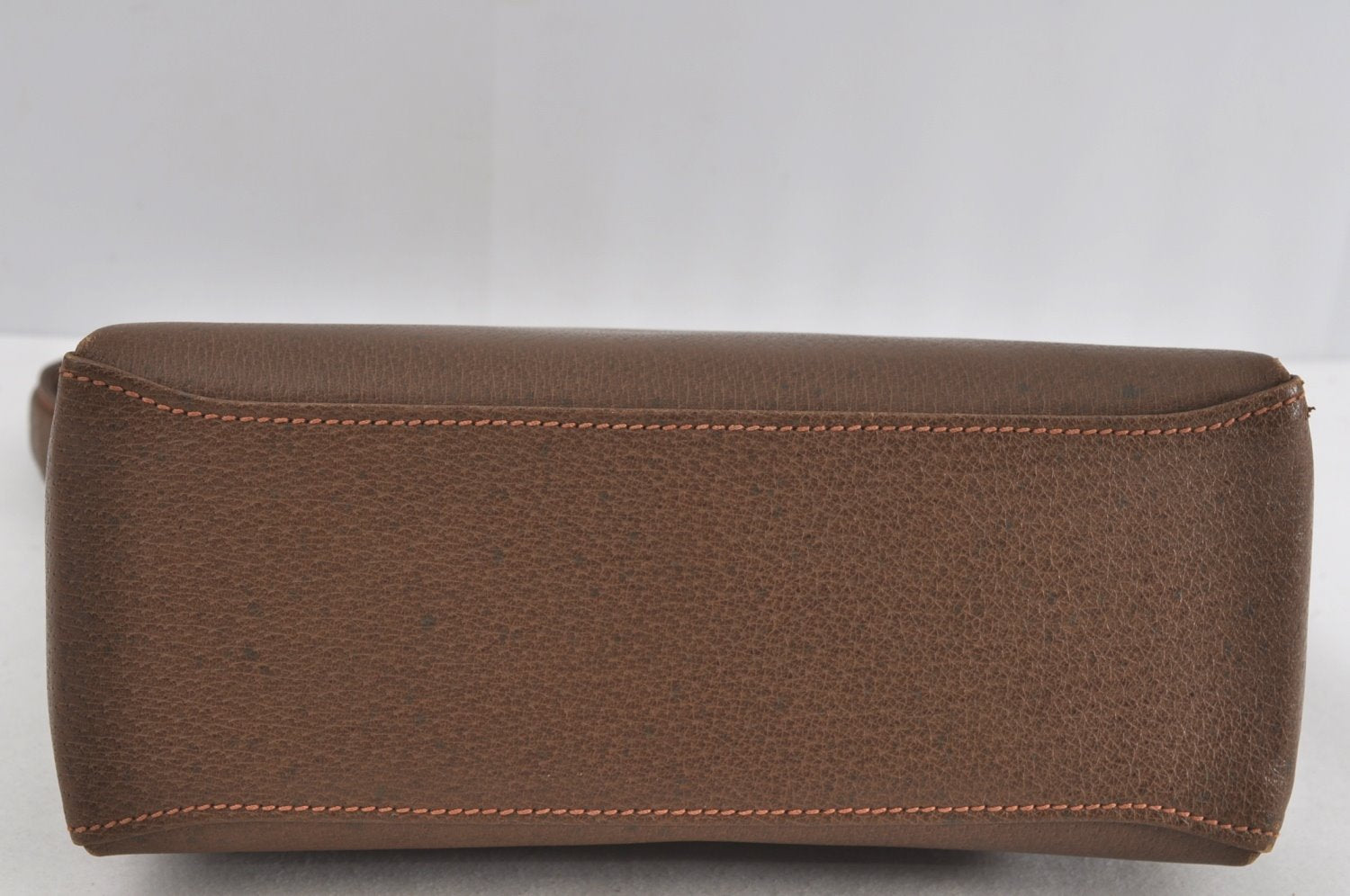 Authentic GUCCI Vintage Shoulder Hand Bag Purse Leather Brown K7878