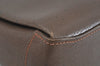 Authentic GUCCI Vintage Shoulder Hand Bag Purse Leather Brown K7878