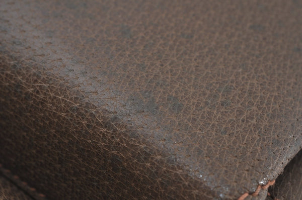 Authentic GUCCI Vintage Shoulder Hand Bag Purse Leather Brown K7878