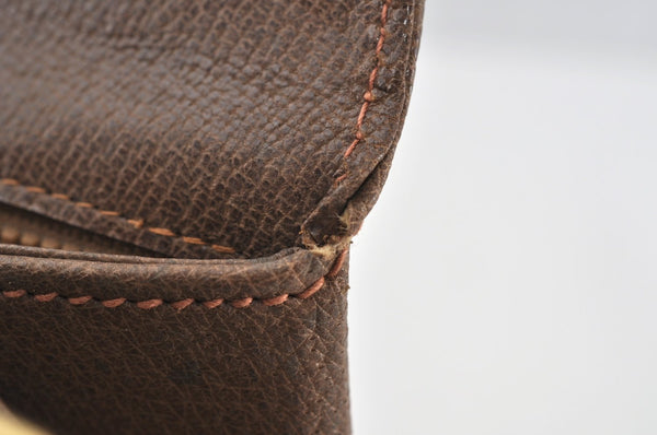 Authentic GUCCI Vintage Shoulder Hand Bag Purse Leather Brown K7878