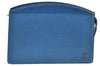 Authentic Louis Vuitton Epi Trousse Crete Clutch Bag Blue M48405 LV K7879