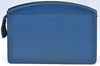 Authentic Louis Vuitton Epi Trousse Crete Clutch Bag Blue M48405 LV K7879
