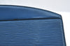 Authentic Louis Vuitton Epi Trousse Crete Clutch Bag Blue M48405 LV K7879
