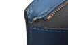 Authentic Louis Vuitton Epi Trousse Crete Clutch Bag Blue M48405 LV K7879
