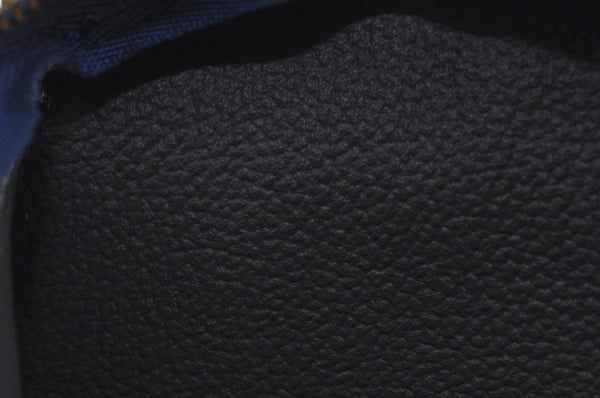 Authentic Louis Vuitton Epi Trousse Crete Clutch Bag Blue M48405 LV K7879