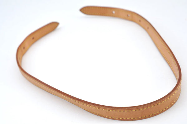 Authentic Louis Vuitton Leather Shoulder Strap For Bucket PM 27.6" Beige K7880