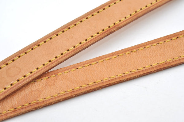 Authentic Louis Vuitton Leather Shoulder Strap For Bucket PM 27.6" Beige K7880