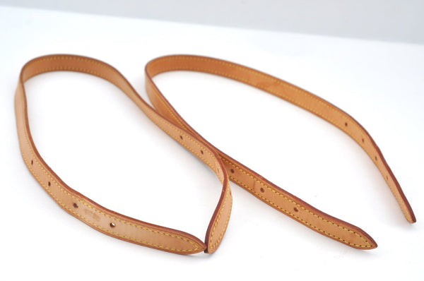 Authentic Louis Vuitton Leather Shoulder Strap For Bucket PM 27.6" Beige K7880