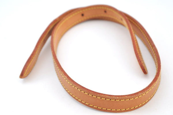 Authentic Louis Vuitton Leather Shoulder Strap For Bucket PM 27.6" Beige K7882